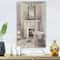 Designart - French Bathroom Vintage I - Traditional Bathroom Premium Canvas Wall Art